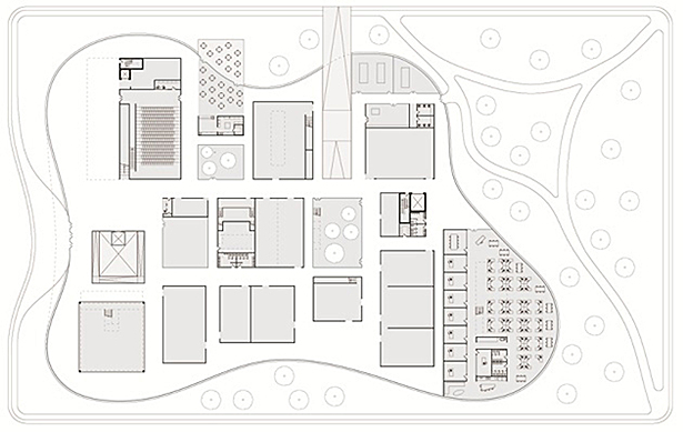 Level 1: Galleries | Exhibition Hall | Event Space| Education Center | Administration