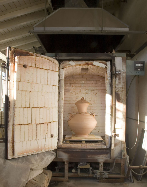 the gas kiln!
