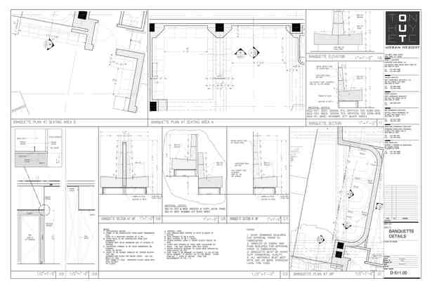 Seating Area Details- My sample design of custom details