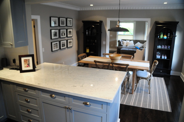 Opening up a wall allowed more light and visual access to the dining and living rooms.