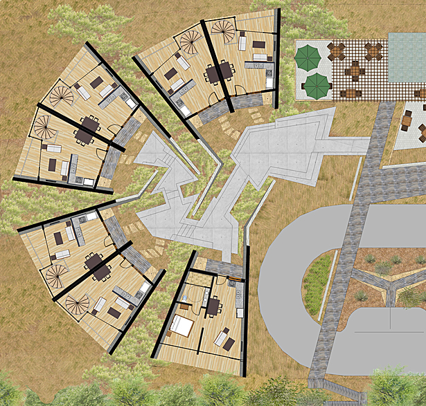 lower level plan of rental units
