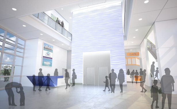 New Port Canaveral Welcome Center lobby