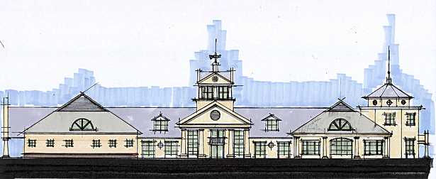 Early conceptual sketch - clubhouse