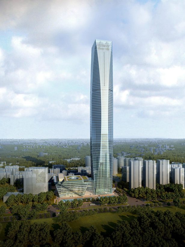 Tian Long Fortune Center, rendering by John Portman & Associates