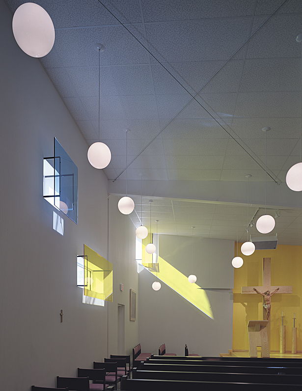 Interior view of sanctuary