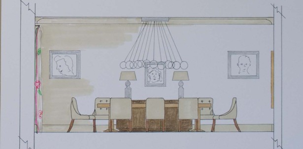 Dining room elevation