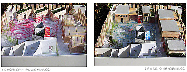 3D Models of Second, Third, and Fourth Floor