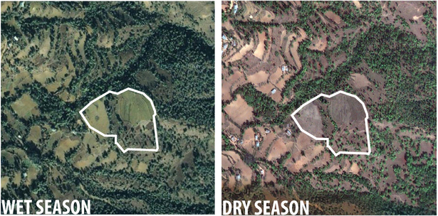 satellite images of site (Google Maps)