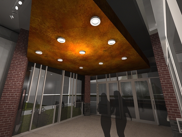 entrance - interior perspective