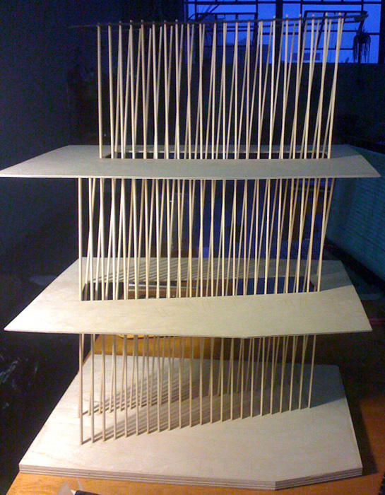 Stair detail model side