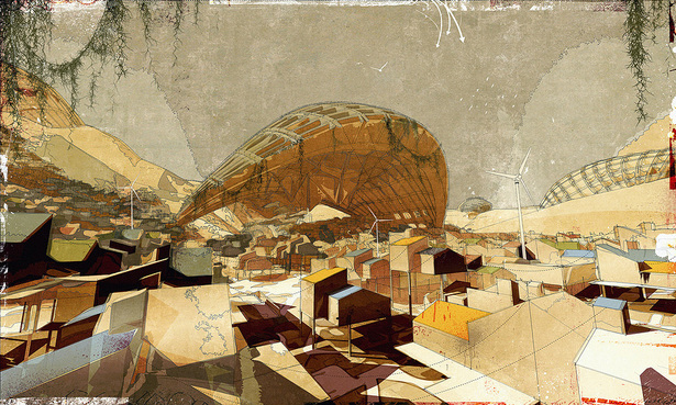 The Outer-City Settlement, digital media on paper, [2008] 60