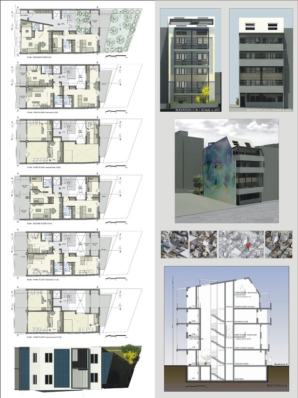 presentation boards of the project