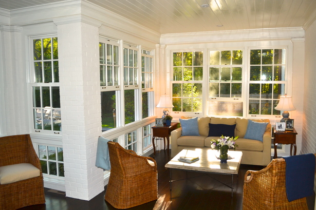 Enclosed Porch Sitting Area