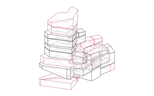 Programme volumes isometrics (magenta: private, black: public)