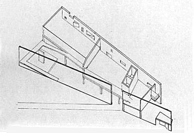 Axonometric, Ink on Mylar
