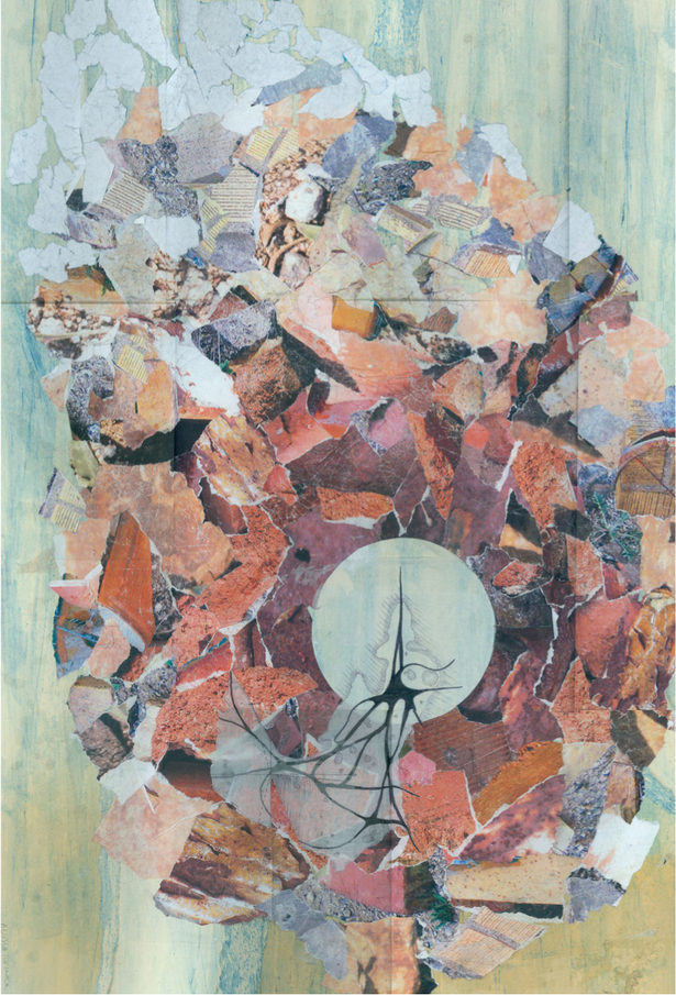 collage (paper, photographs)