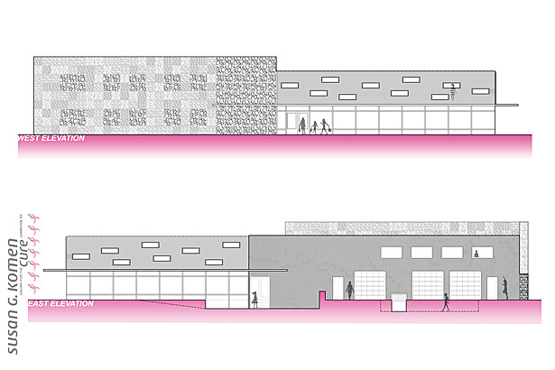 Front and back elevations