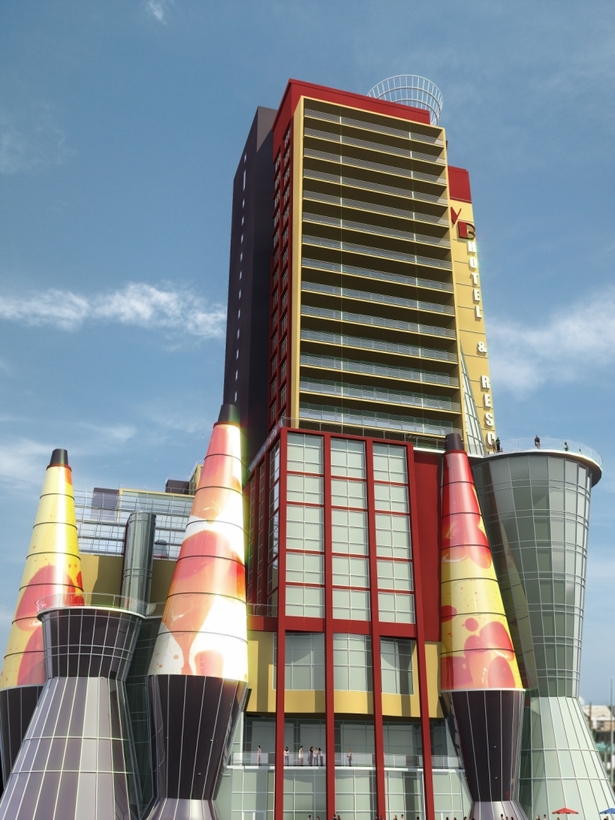 Wildwood Beach Hotel & Resort - View of patios at hotel tower.