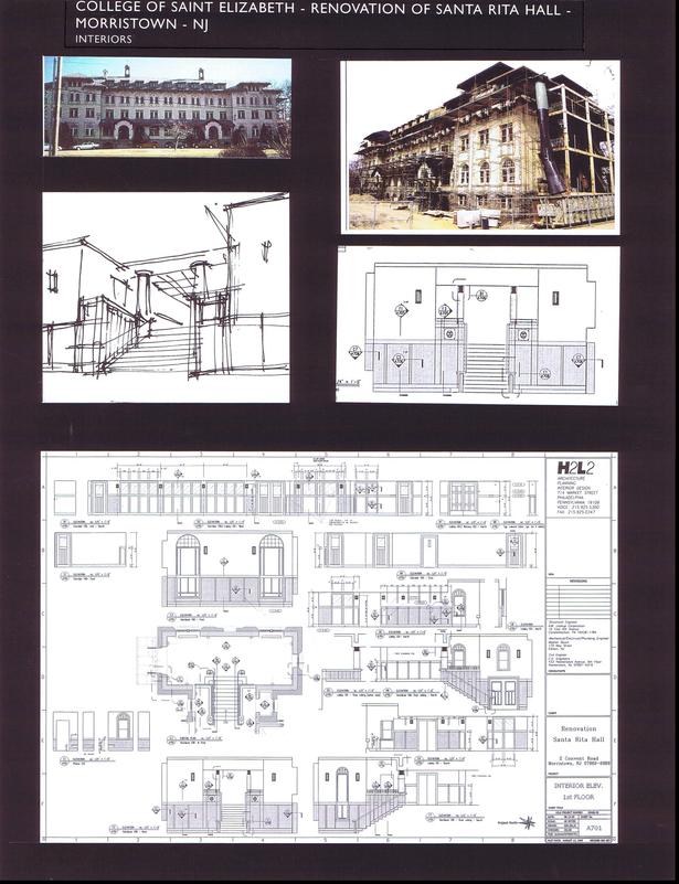 Sketch and Int. Elev. of Main Stair, Interior Elevations