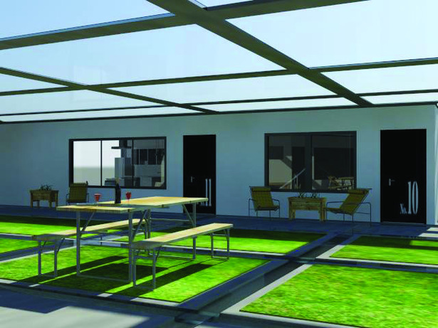 Indoor patio (3Dmax rendering)