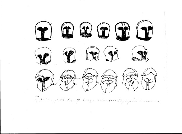 Study of Greek Helmets