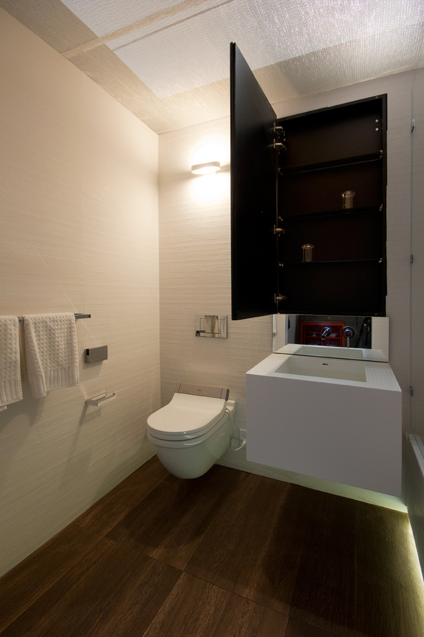 GLAM Bathroom for the full-scale 325-square-foot micro-apartment in the Making Room Exhibition at The Museum of the City of New York