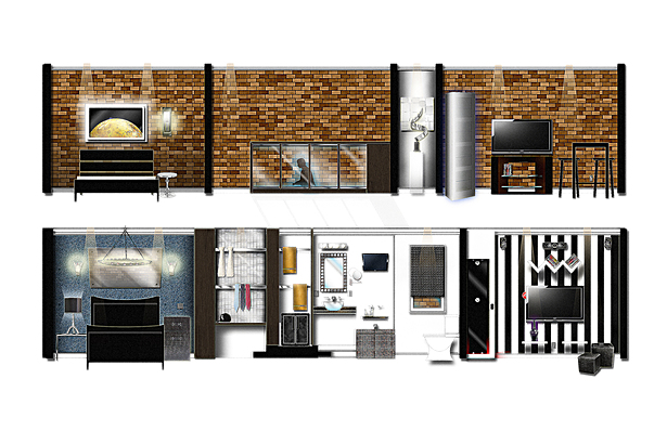 BRICK WALL/FEATURE WALL SECTIONS