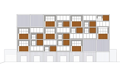 Elevation, AutoCAD + Photoshop