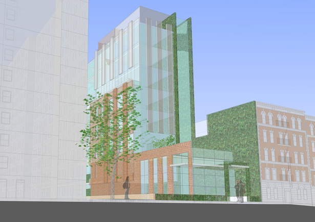 Schematic Design view from 158th Street