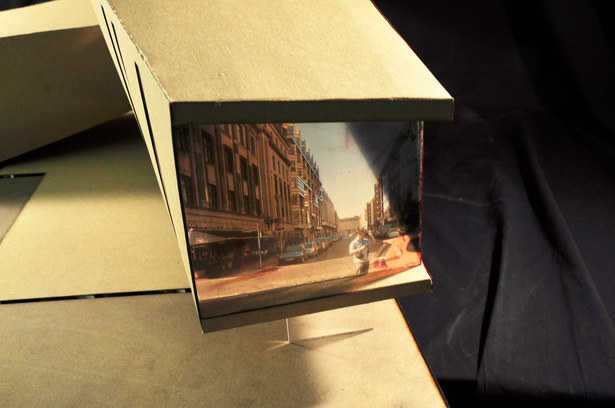 Model: large window showing framed view to exterior