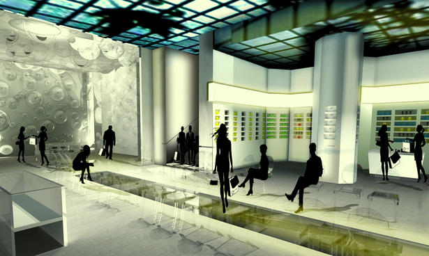 3D-Model Rendering of 1st Floor