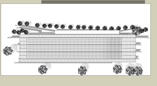 Renzo Piano - Beyeler foundation (Autocad and SketchUp)