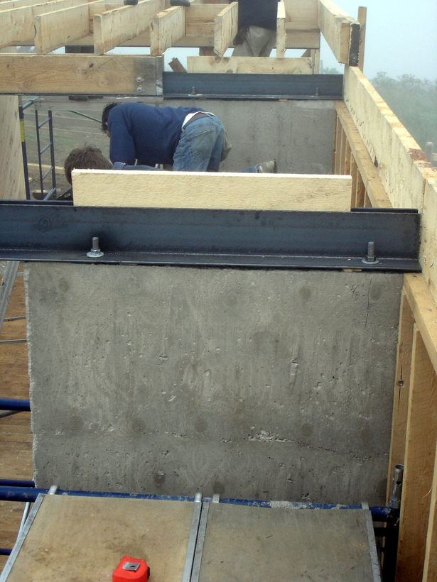 Concrete, Steel & Wood Composition
