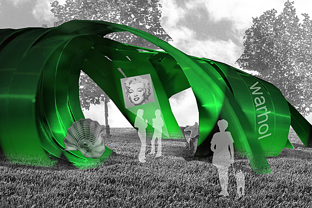 Render - Green-lit Model in site