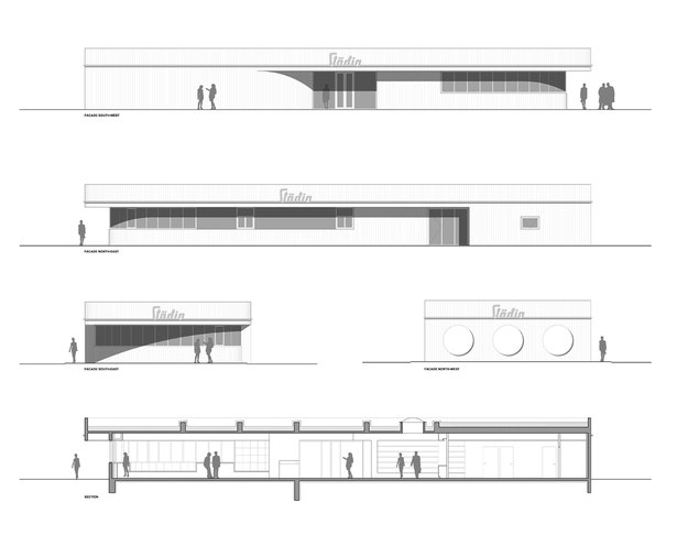 Facades & section