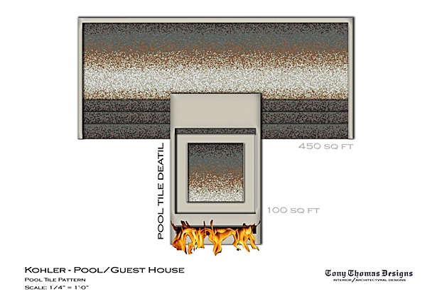 KOHLER GUEST/POOL HOUSE - POOL CONCEPT