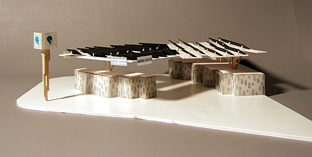 overhead view