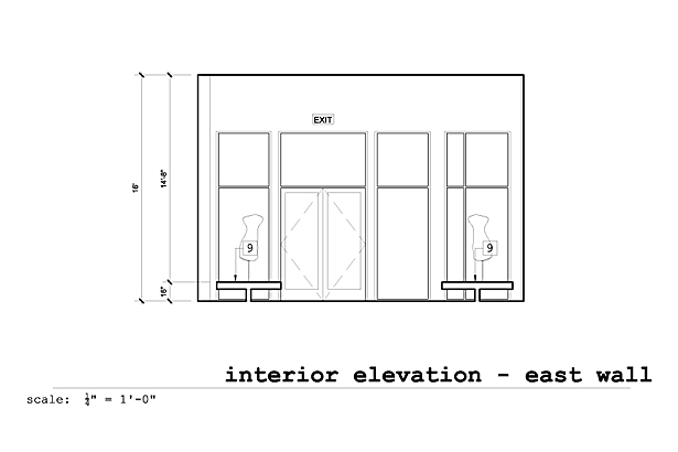 Interior Elevation East