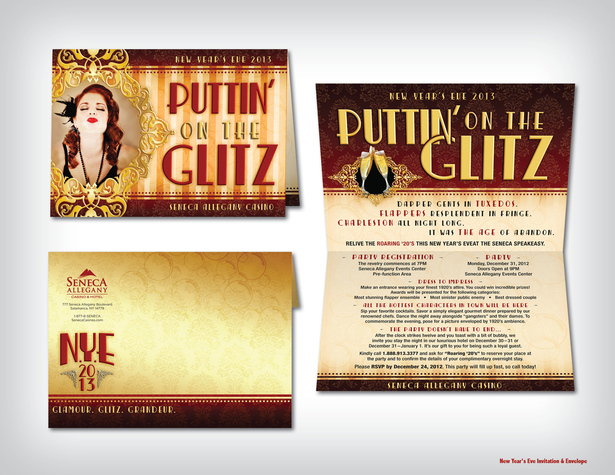 New Year’s Eve Invitation & Envelope