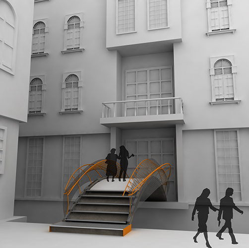 Close up of museum entrance