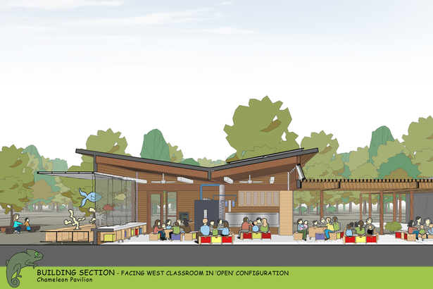 Chameleon Pavilion Section 