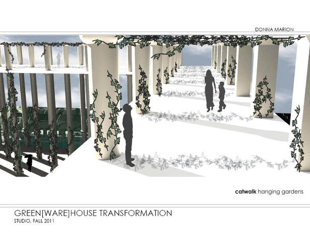 Greenhouse - upper garden rendering