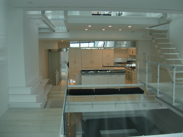 Mirrored stainless application/ conversion varnish cabinetry 