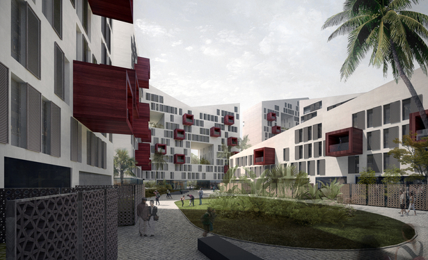 AQSO arquitectos office. Connecting riads. Courtyard