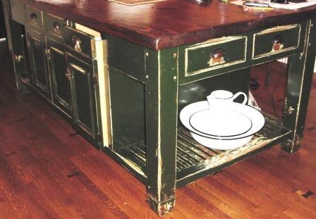 kitchen island detail