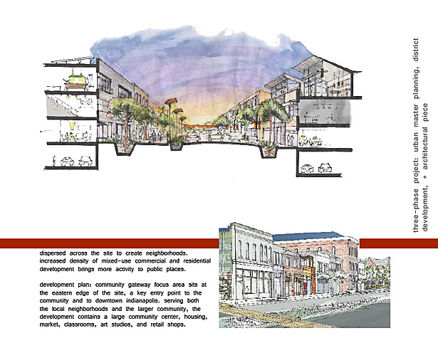 East Indianapolis Corridor Re-development: Street Section