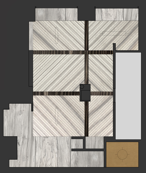 The RCP featuring sinker pine and Mushroom wood