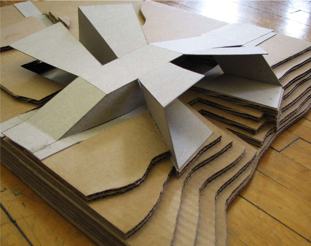 process model (cardboard, chipboard)