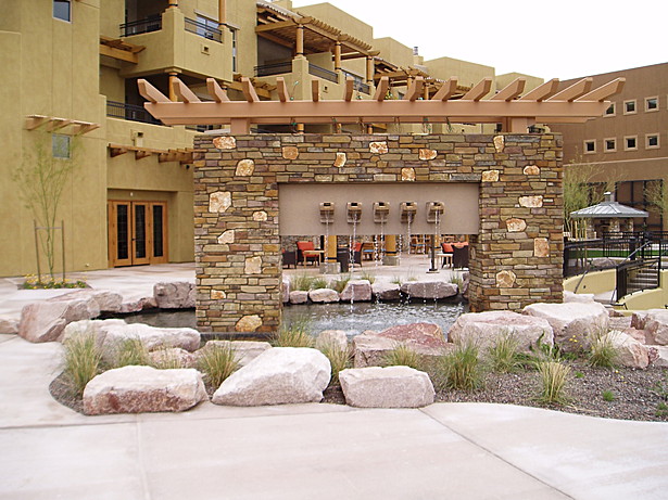 theme fountain at community center