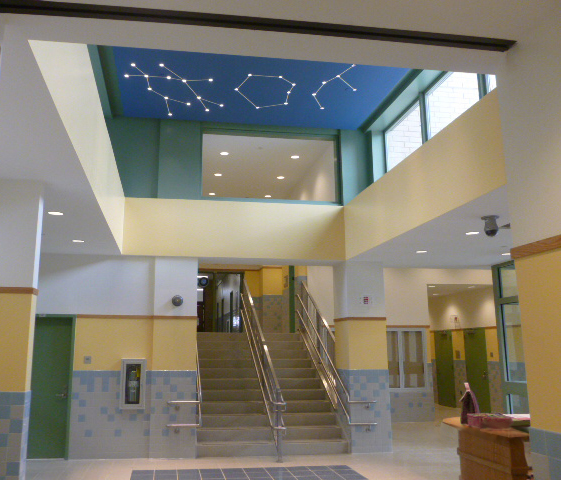 Double height lobby